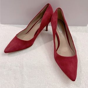 Charles David Women’s Red Suede Pointed-toe Pump Size 8M